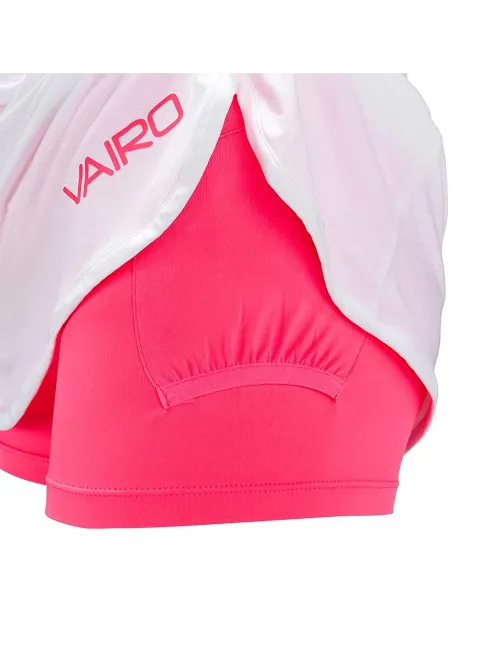 Falda Vairo Columns Blanco Rosa | Ofertas de pádel